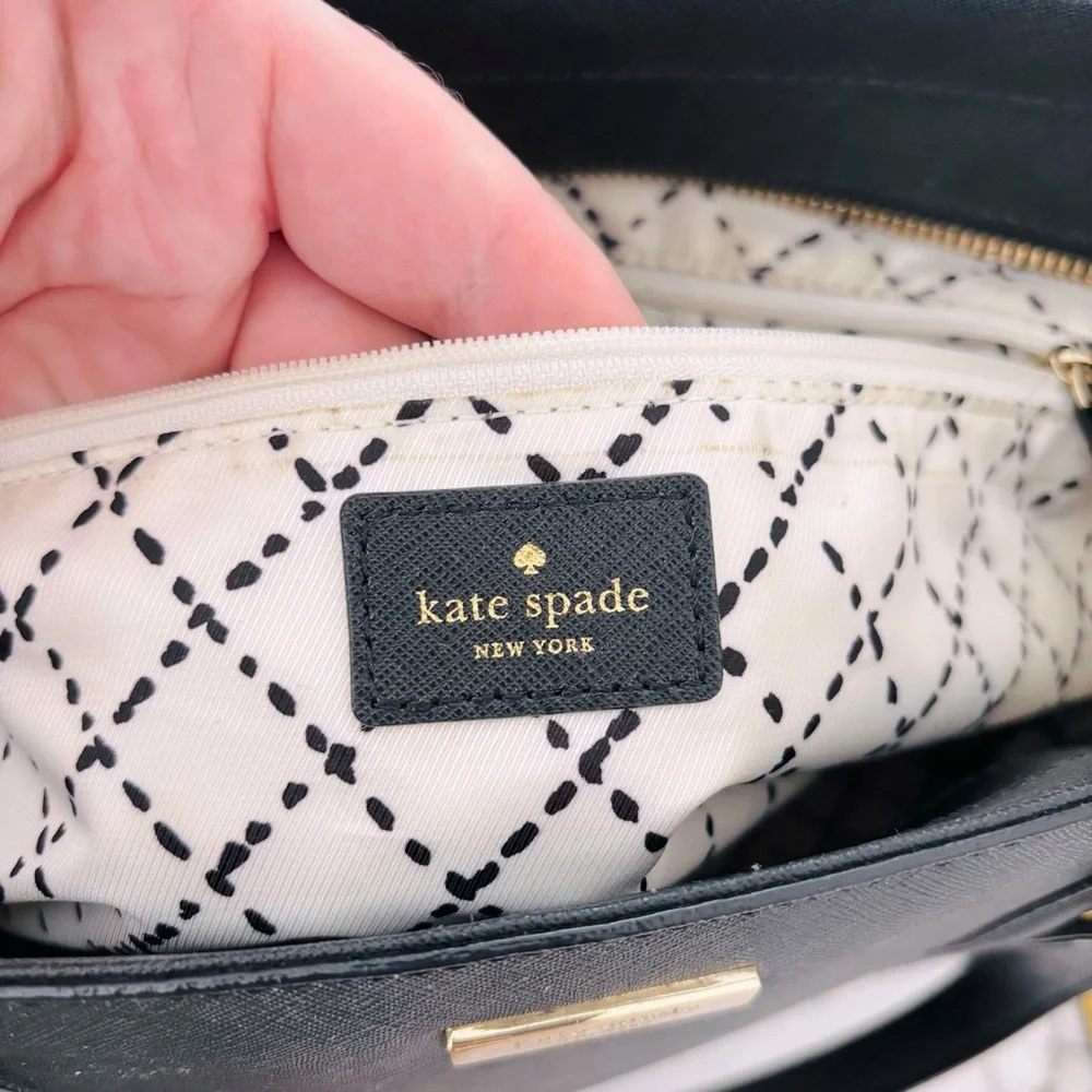 Kate Spade Black Saffiano Leather Tote Bag‎
